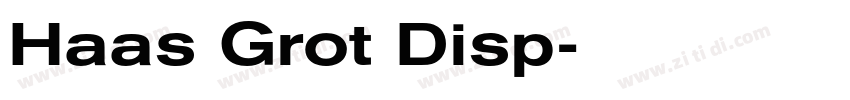 Haas Grot Disp字体转换